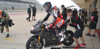 Loris Baz heads out on track at COTA. Photo by David Swarts.