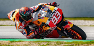 Marc Marquez (93) riding a Honda RC213V-S Tuesday at Catalunya. Photo courtesy Marc Marquez.