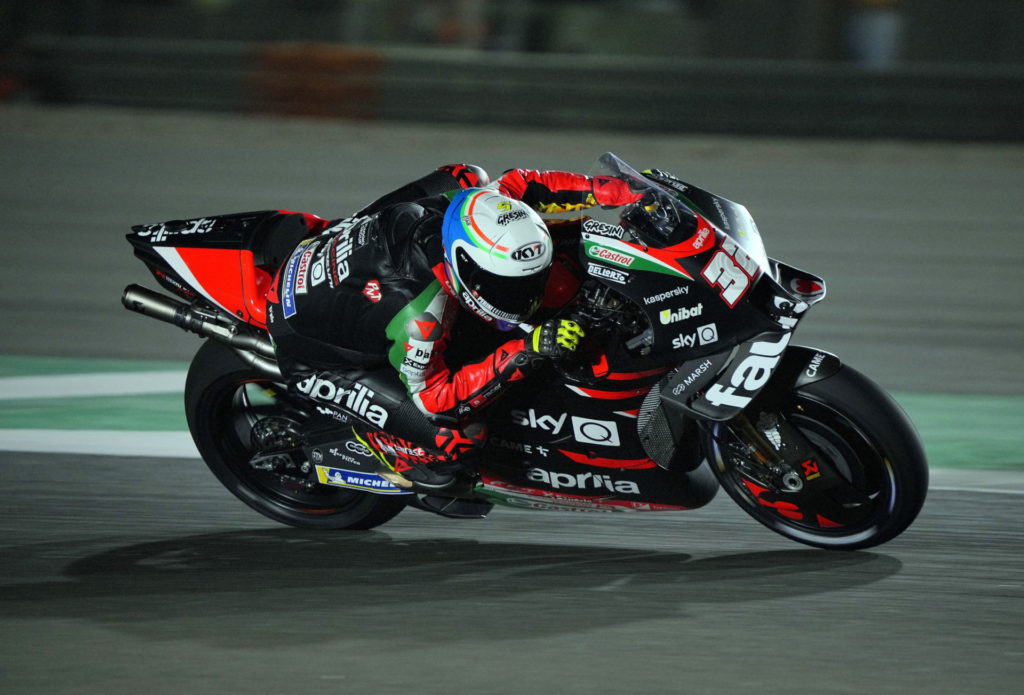 Lorenzo Savadori (32). Photo courtesy Aprilia.