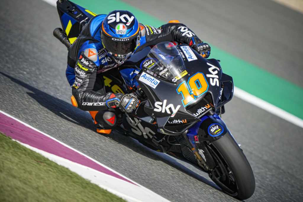 Luca Marini (10). Photo courtesy SKY Racing Team VR46.