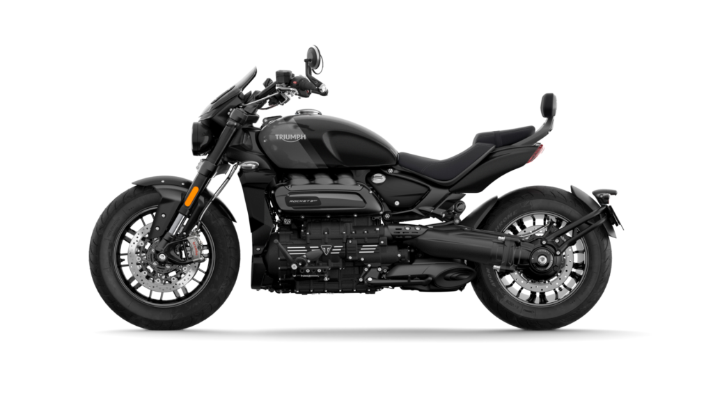 A 2021-model Triumph Rocket 3 GT Triple Black. Photo courtesy Triumph.