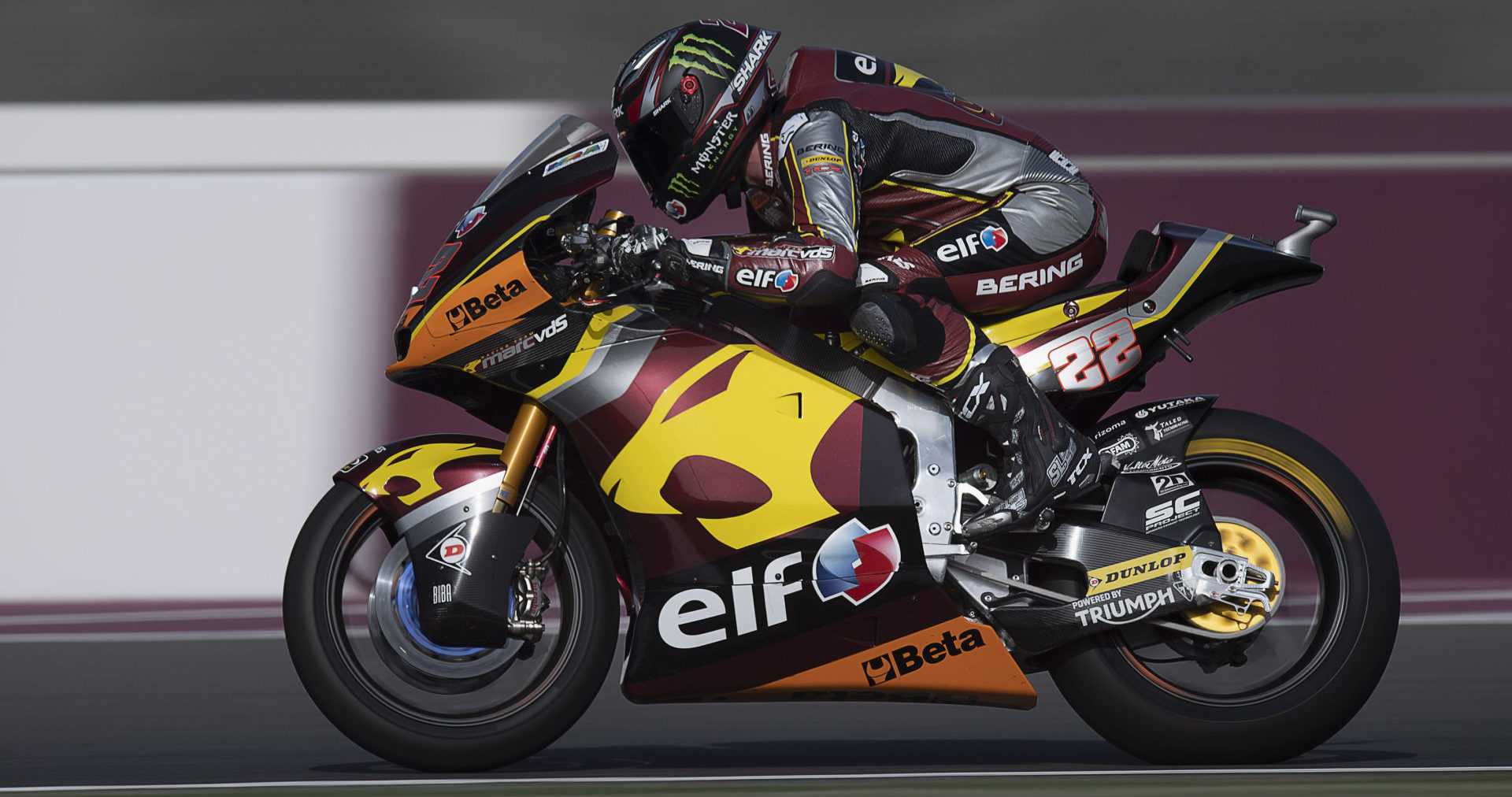 Sam Lowes (22). Photo courtesy Elf Marc VDS Racing Team.