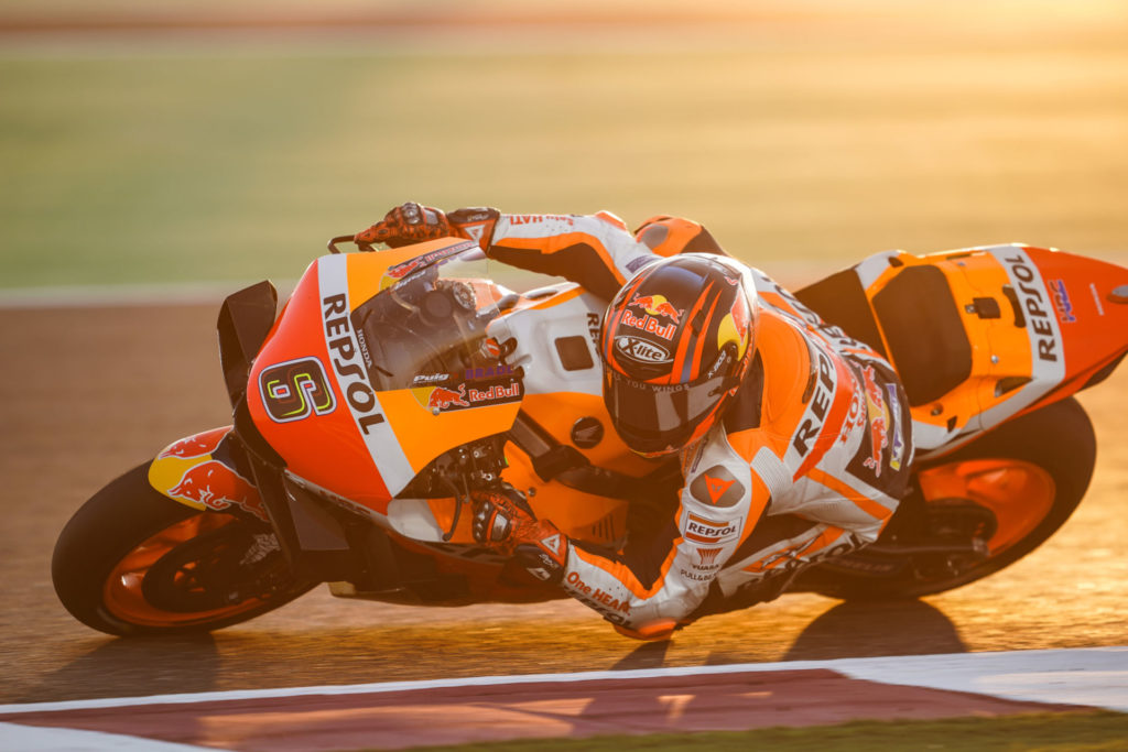 Stefan Bradl (6). Photo courtesy Repsol Honda.