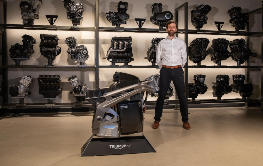 Andrew Cross, Chief Technical Officer at Integral Powertrain Ltd. Photo courtesy Triumph.