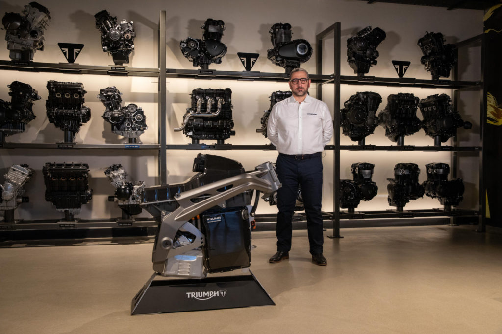 Dyrr Ardash, Senior Commercial Manager, Williams Advanced Engineering. Photo courtesy Triumph.