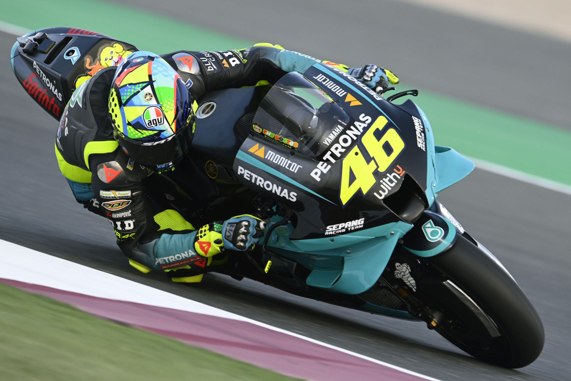 Valentino Rossi (46). Photo courtesy PETRONAS Yamaha SRT.