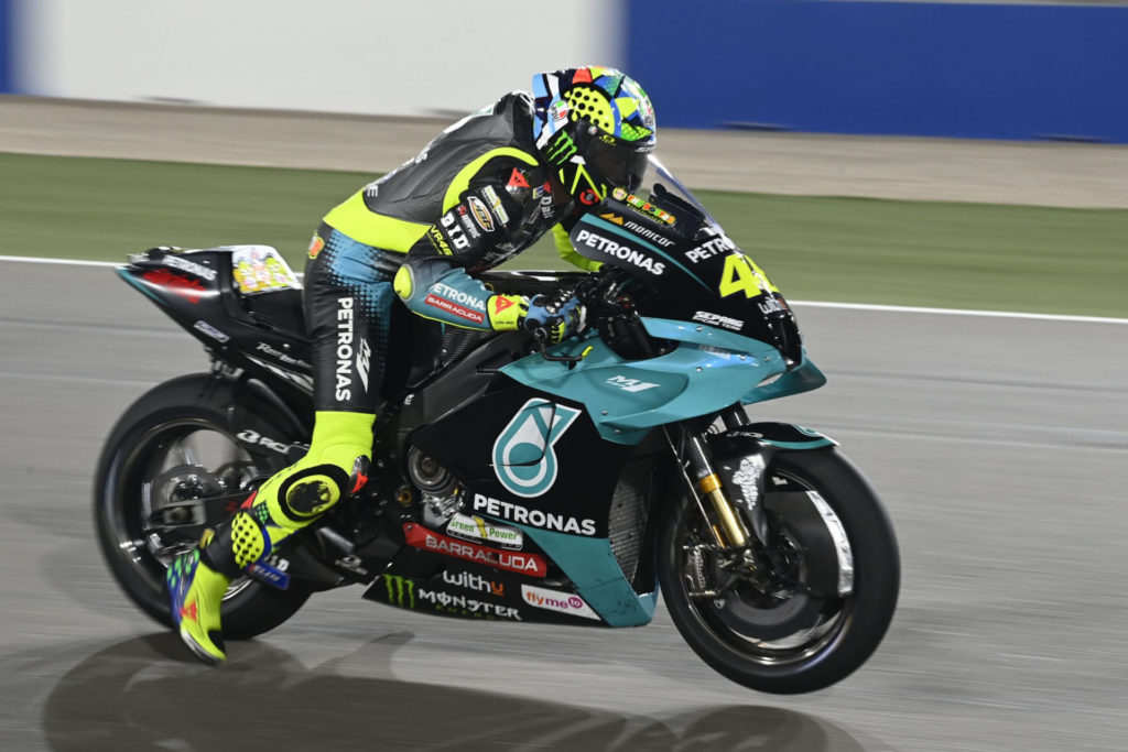 Valentino Rossi (46). Photo courtesy PETRONAS Yamaha SRT