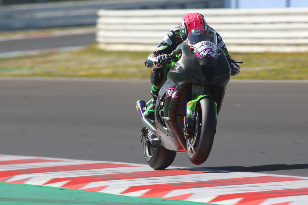 Lucas Mahias (44). Photo courtesy Dorna WorldSBK Press Office.