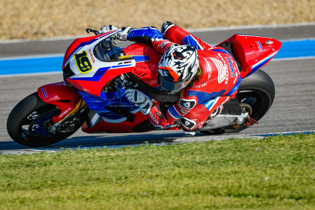 Alvaro Bautista (19). Photo courtesy Honda.