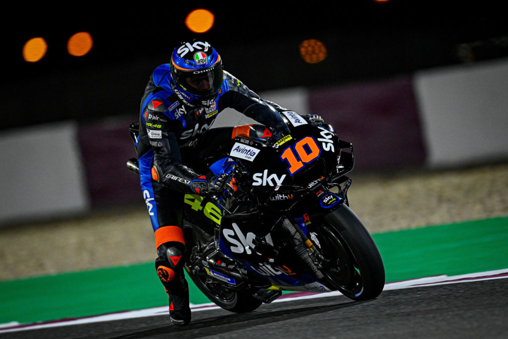 MotoGP rookie Luca Marini (10). Photo courtesy Dorna.