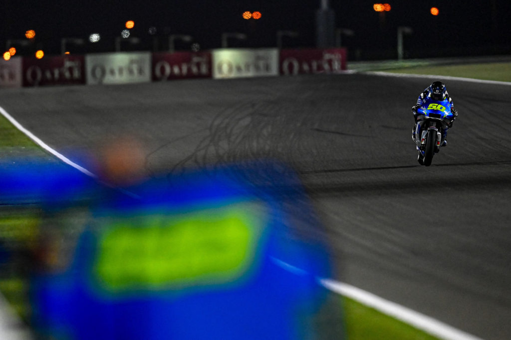 Suzuki MotoGP test rider Sylvain Guintoli (50). Photo courtesy Dorna.