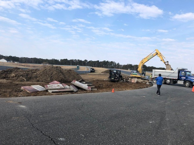 New Jersey Motorsports Park is improving drainage and replacing curbs at several points on its Thunderbolt Raceway. Photo courtesy New Jersey Motorsports Park.