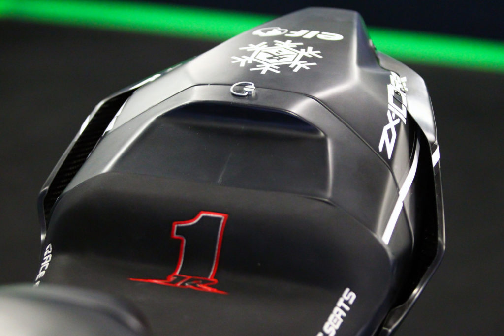 The new seat/tail unit on Jonathan Rea's 2021 Kawasaki ZX-10RR Superbike. Photo courtesy Kawasaki.