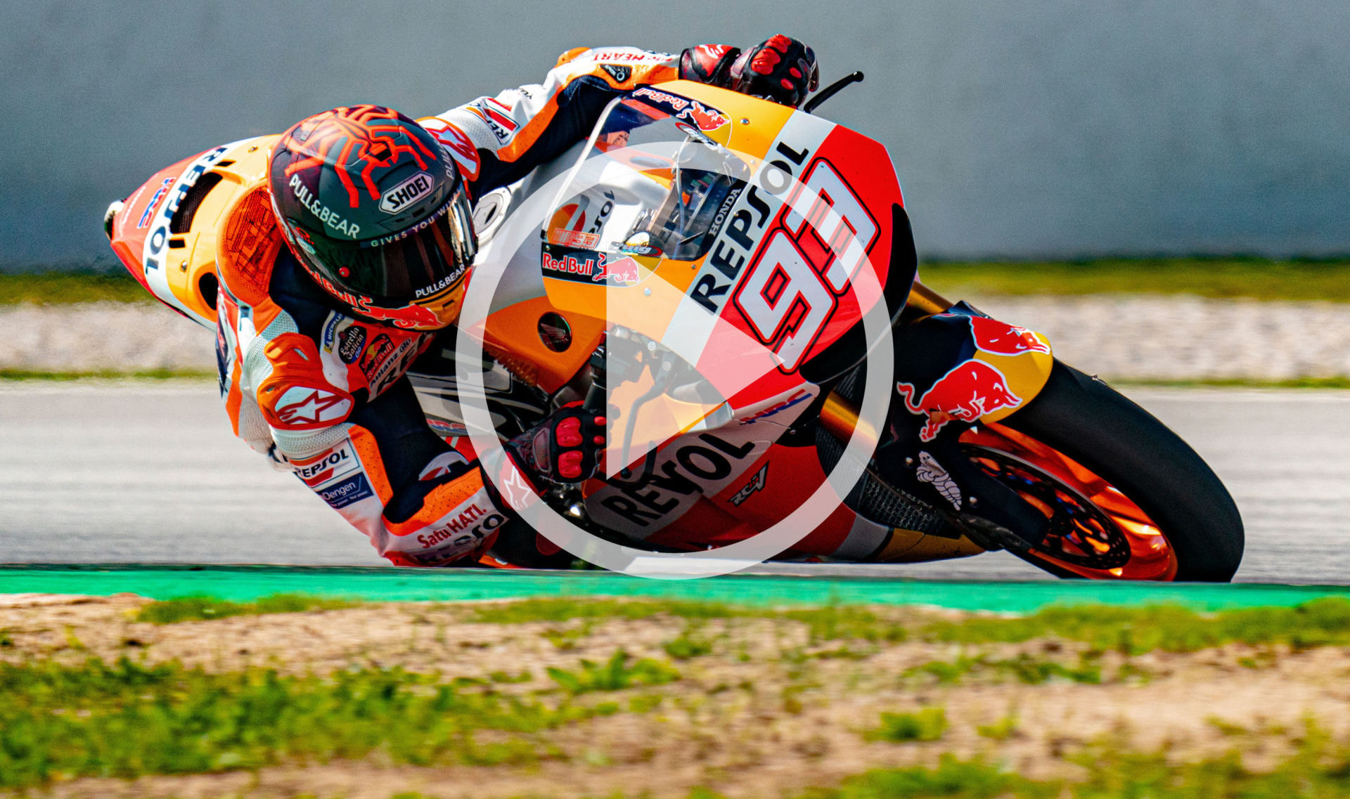Watch as Marc Marquez rides again on the racetrack for the first time in eight months. Photo courtesy Repsol Honda.