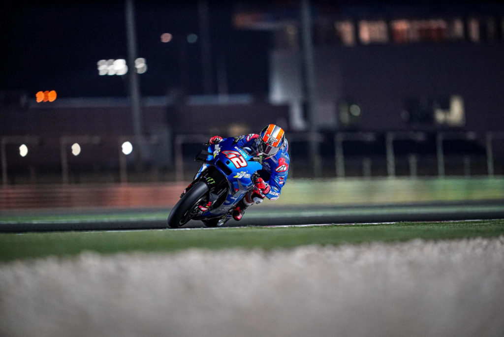 Alex Rins (42). Photo courtesy Team Suzuki ECSTAR.