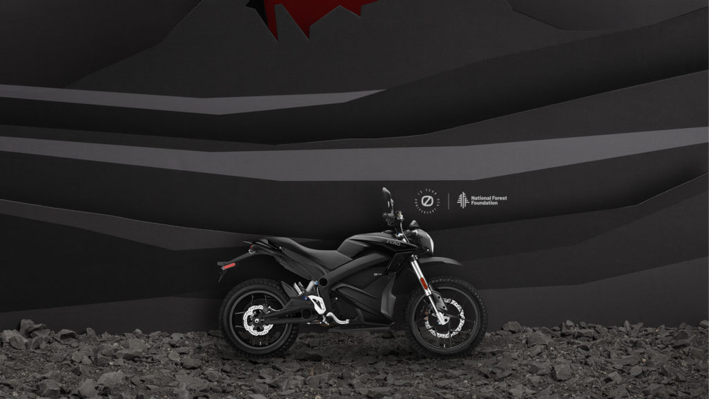 A 15th anniversary limited-edition Zero DSR electric motorcycle in Volcano. Photo courtesy Zero Motorcycles.