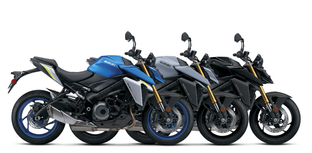 The 2022 Suzuki GSX-S1000 will be available in three different colors. Photo courtesy Suzuki Motor USA, LLC.