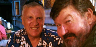 Jim "Moose" Kuykendall (right) with the late Brian Drebber.