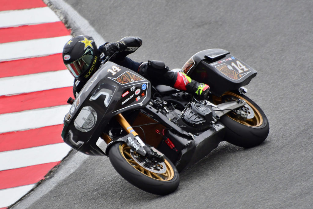 Frankie Garcia (14) on his RSD Indian Challenger. Photo courtesy Indian Motorcycle.