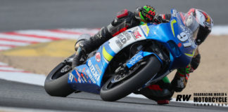 Rocco Landers (97) on his SportbikeTrackGear.com Suzuki SV650 MotoAmerica Twins Cup racebike. Photo by Brian J. Nelson.