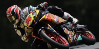 Cody Wyman (34), as seen on a Westby Racing Yamaha YZF-R3 in 2020. Photo by Brian J. Nelson, courtesy Cody Wyman.