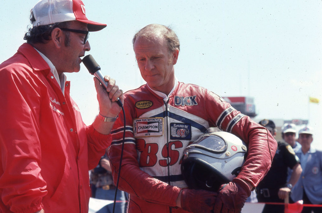 Dick Mann (right). Photo courtesy AMA.