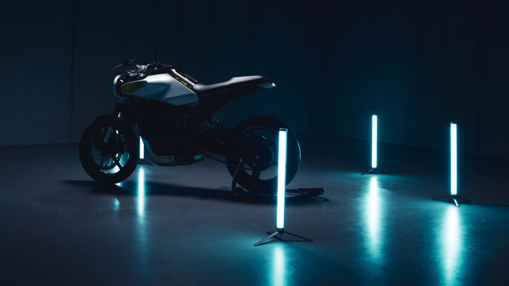 The Husqvarna E-Pilen electric-powered concept streetbike. Photo courtesy Husqvarna Motorcycles.