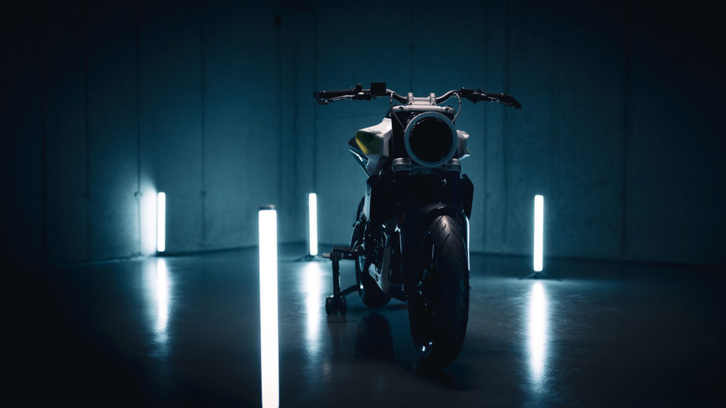 The Husqvarna E-Pilen electric-powered concept streetbike. Photo courtesy Husqvarna Motorcycles.