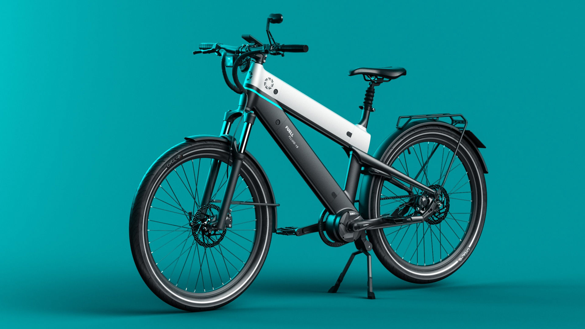 A FUELL Flluid 1-S electric bicycle, a.k.a. E-bike. Photo courtesy FUELL.