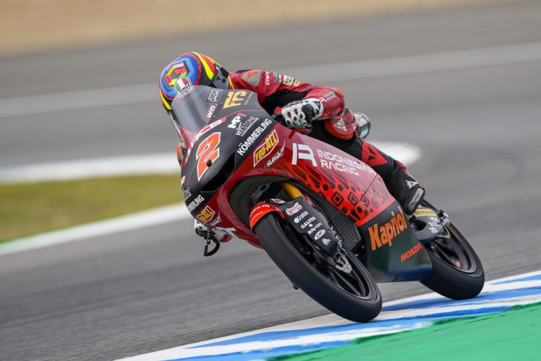 Moto3: Rodrigo Rips During FP2 In Spain