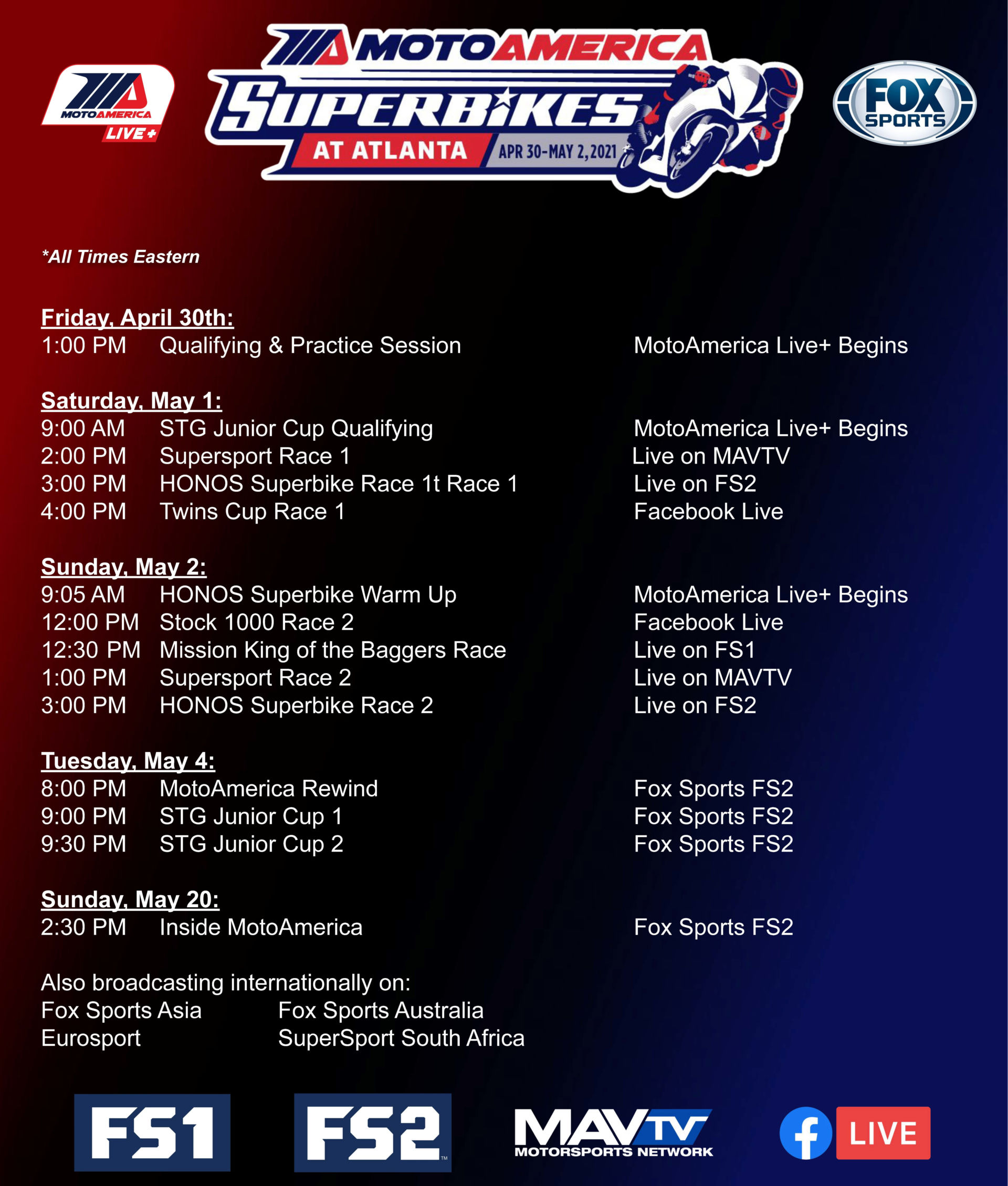 MotoAmerica How To Follow The Action At Road Atlanta Roadracing