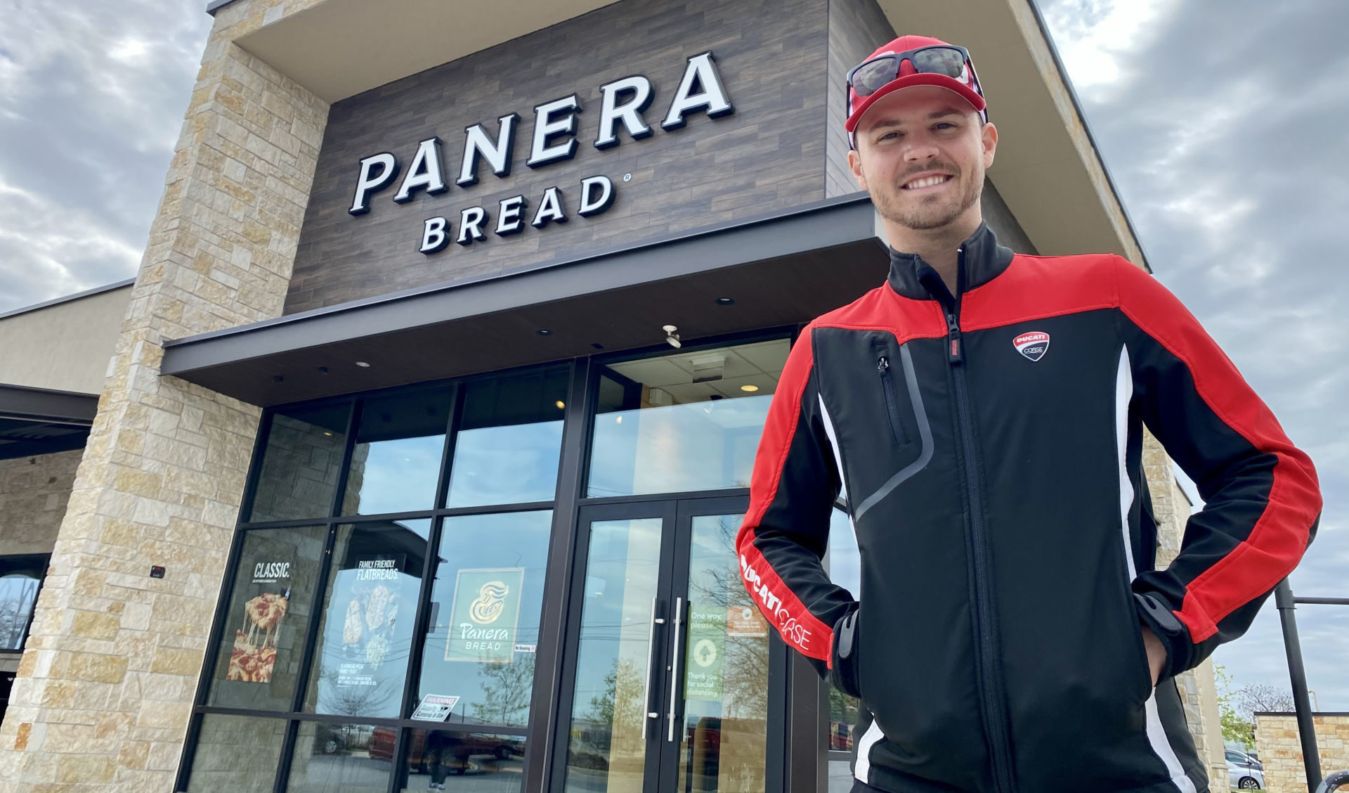 Panera Bread will be the title sponsor of Kyle Wyman and the KWR Ducati Team in 2021. Photo courtesy Panera Bread KWR Ducati.