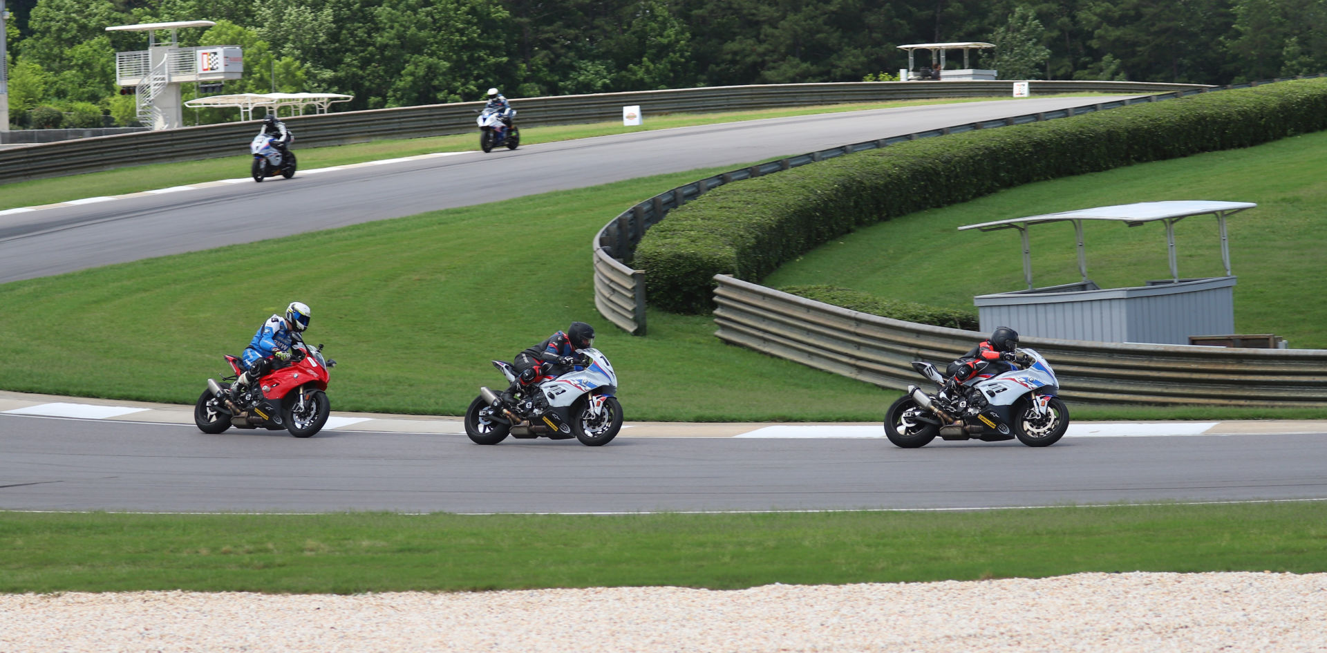 A scene from a California Superbike School at Barber Motorsports Park. Photo by etechphoto.com, courtesy California Superbike School.