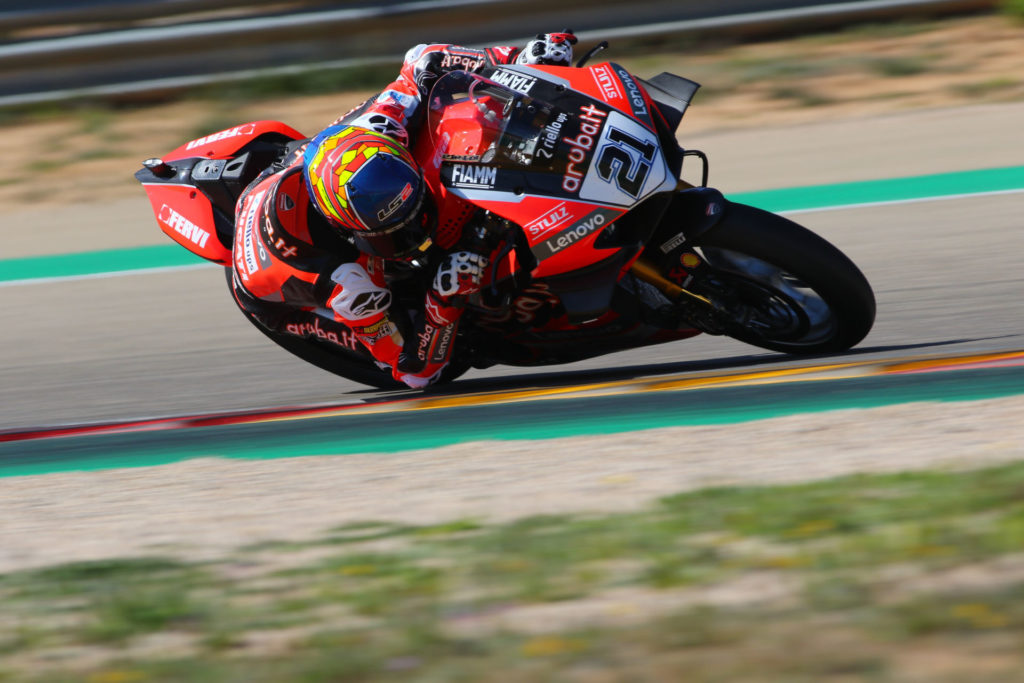 Michael Ruben Rinaldi (21). Photo courtesy Dorna WorldSBK Press Office.