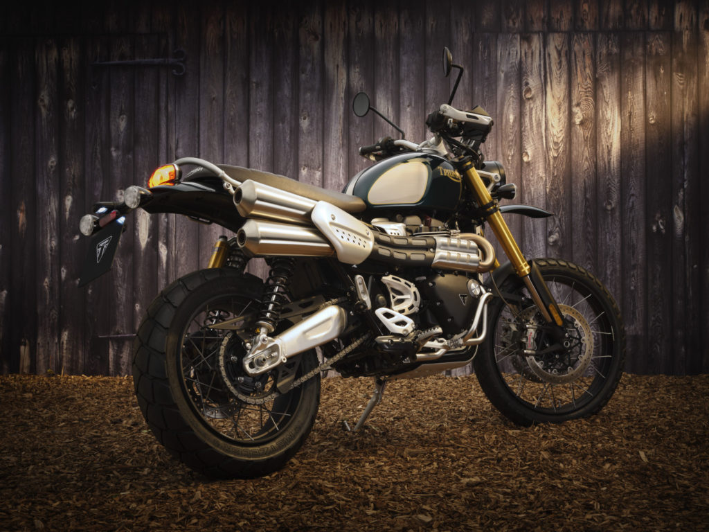 A 2022-model Triumph Scrambler 1200 Steve McQueen Edition. Photo courtesy Triumph.