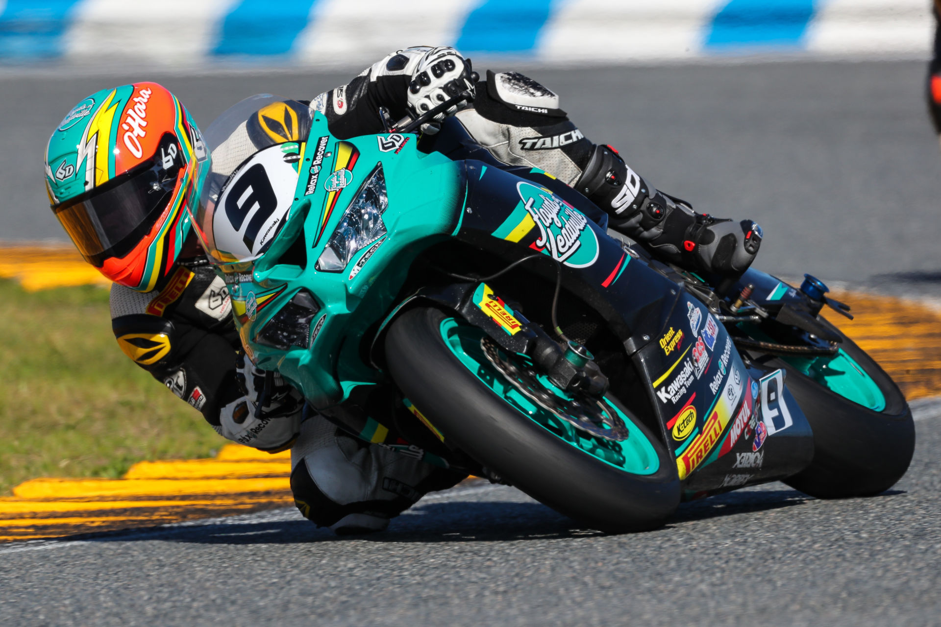 Pirelli-sponsored racer Tyler O'Hara. Photo by Brian J. Nelson, courtesy Pirelli.