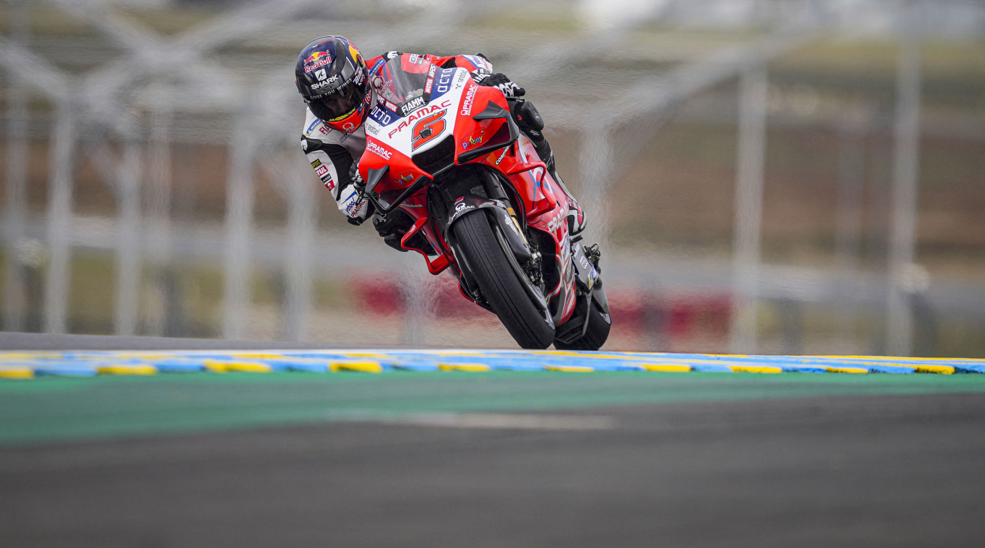 Johann Zarco (5) in action at Le Mans. Photo courtesy Pramac Racing.