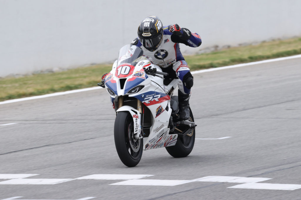 Travis Wyman (10). Photo by Brian J. Nelson, courtesy MotoAmerica.