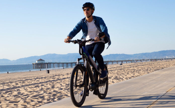 A rider on a FUELL Flluid-1S electric bicycle. Photo courtesy FUELL. A rider on a FUELL Flluid-1S electric bicycle. Photo courtesy FUELL.