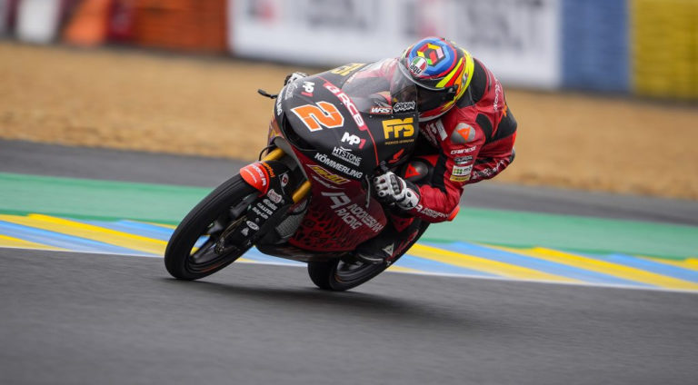 Moto3: Rodrigo Rips During FP2 In Spain