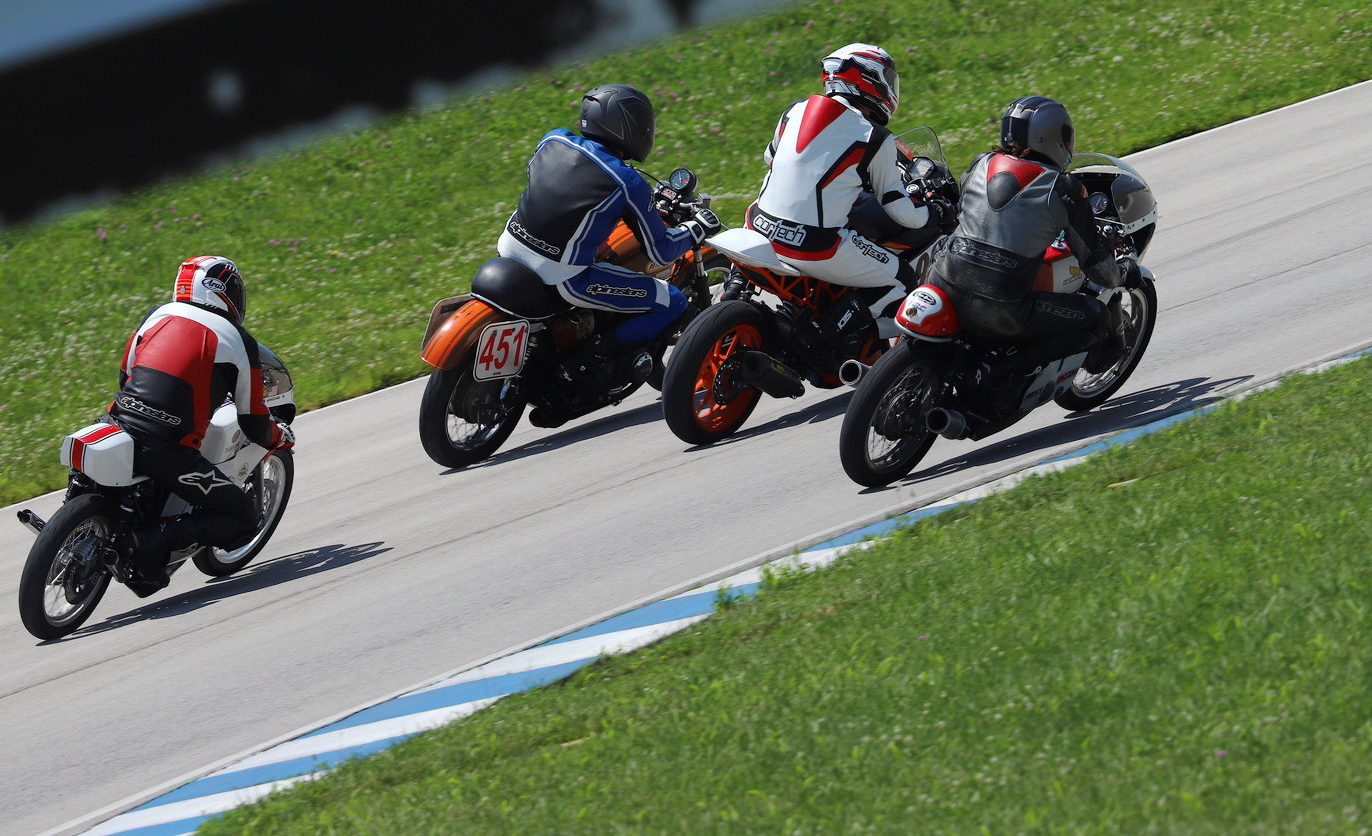 AHRMA racers in action at Carolina Motorsports Park. Photo by etechphoto.com, courtesy AHRMA.