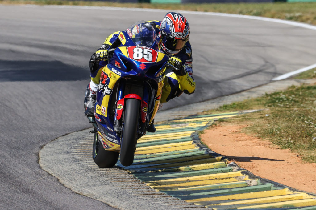 Jake Lewis (85). Photo by Brian J. Nelson, courtesy Suzuki Motor USA.