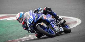 American Kayla Yaakov (69) in action at Misano. Photo courtesy Yamaha Racing.