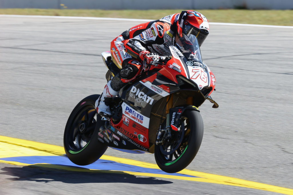 Loris Baz (76). Photo by Brian J. Nelson, courtesy Ducati.