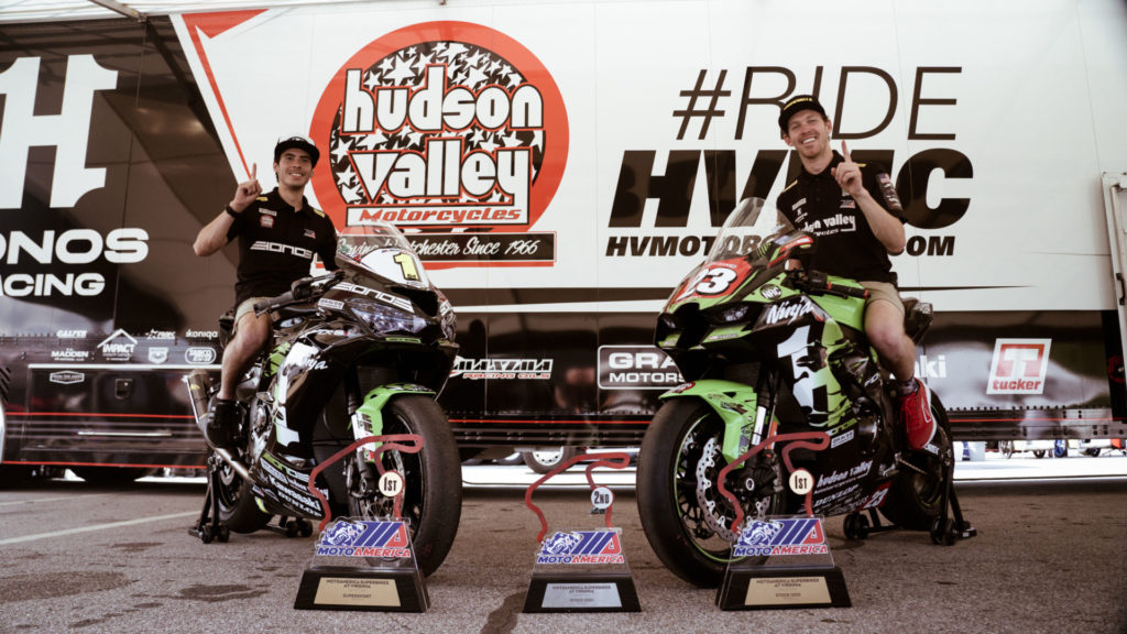 Richie Escalante (left) and Corey Alexander (right). Photo by Sam Thurman Films, courtesy HONOS HVMC Racing.
