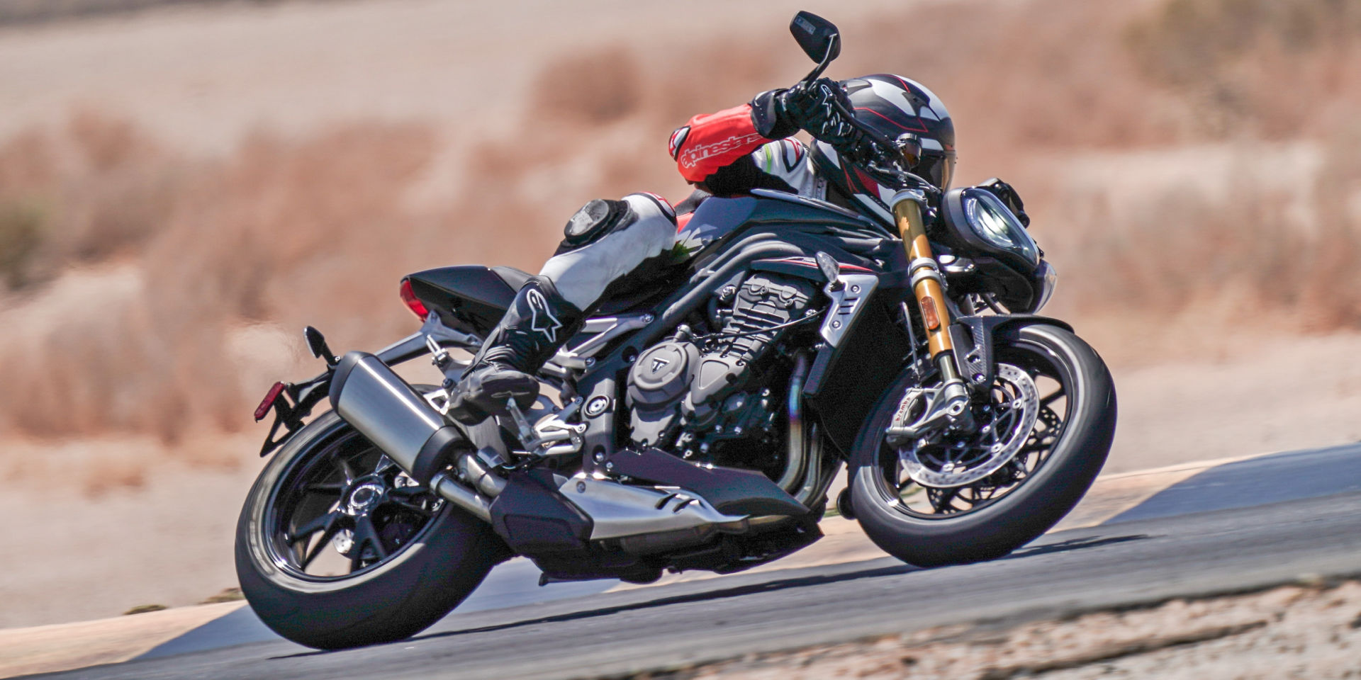 The 2022 Triumph Speed Triple 1200 RS is lighter, more compact, more powerful and has more features than its predecessor. Photo courtesy Triumph.