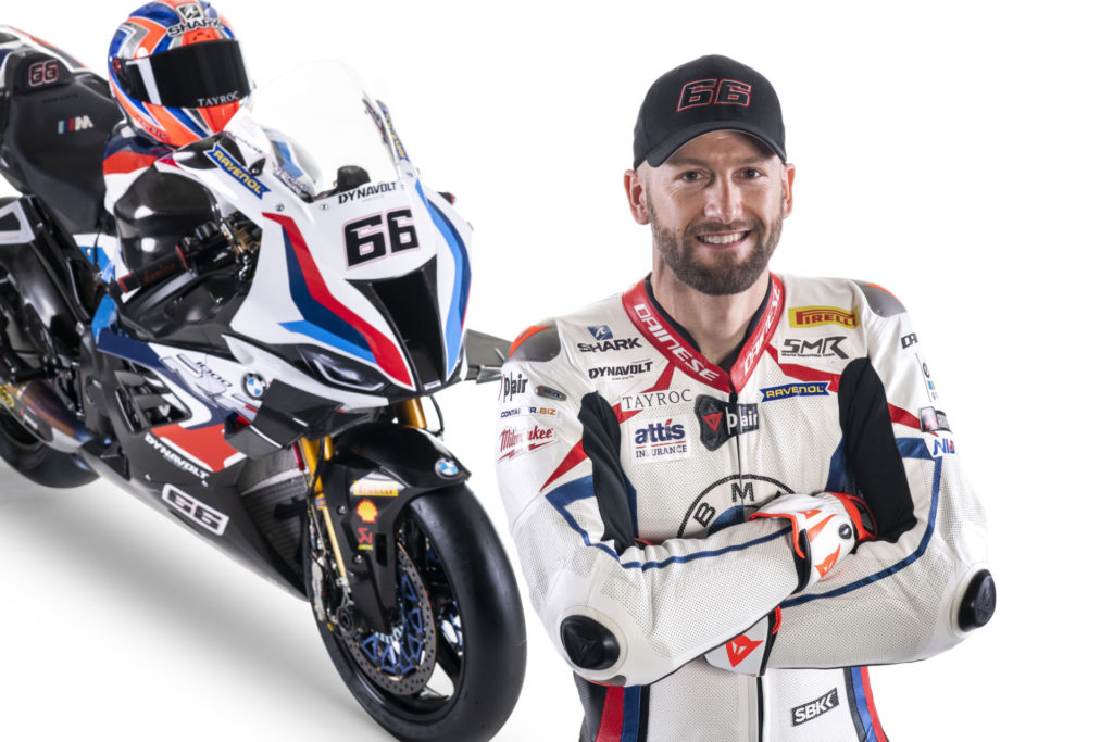 Tom Sykes. Photo courtesy BMW Motorrad Motorsport.