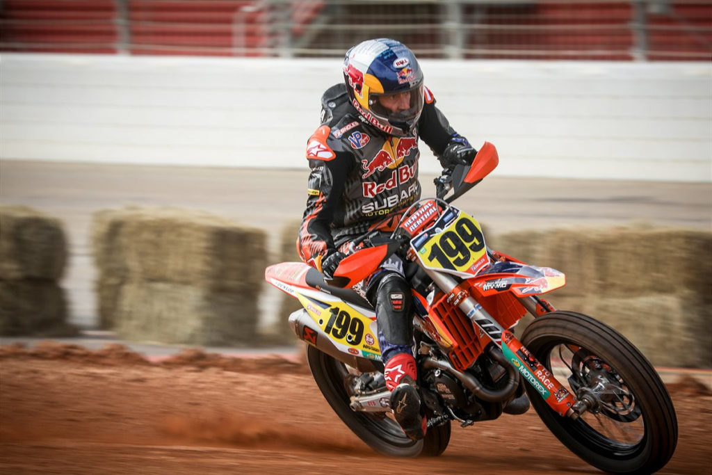 Travis Pastrana (199). Photo courtesy KTM Factory Racing.