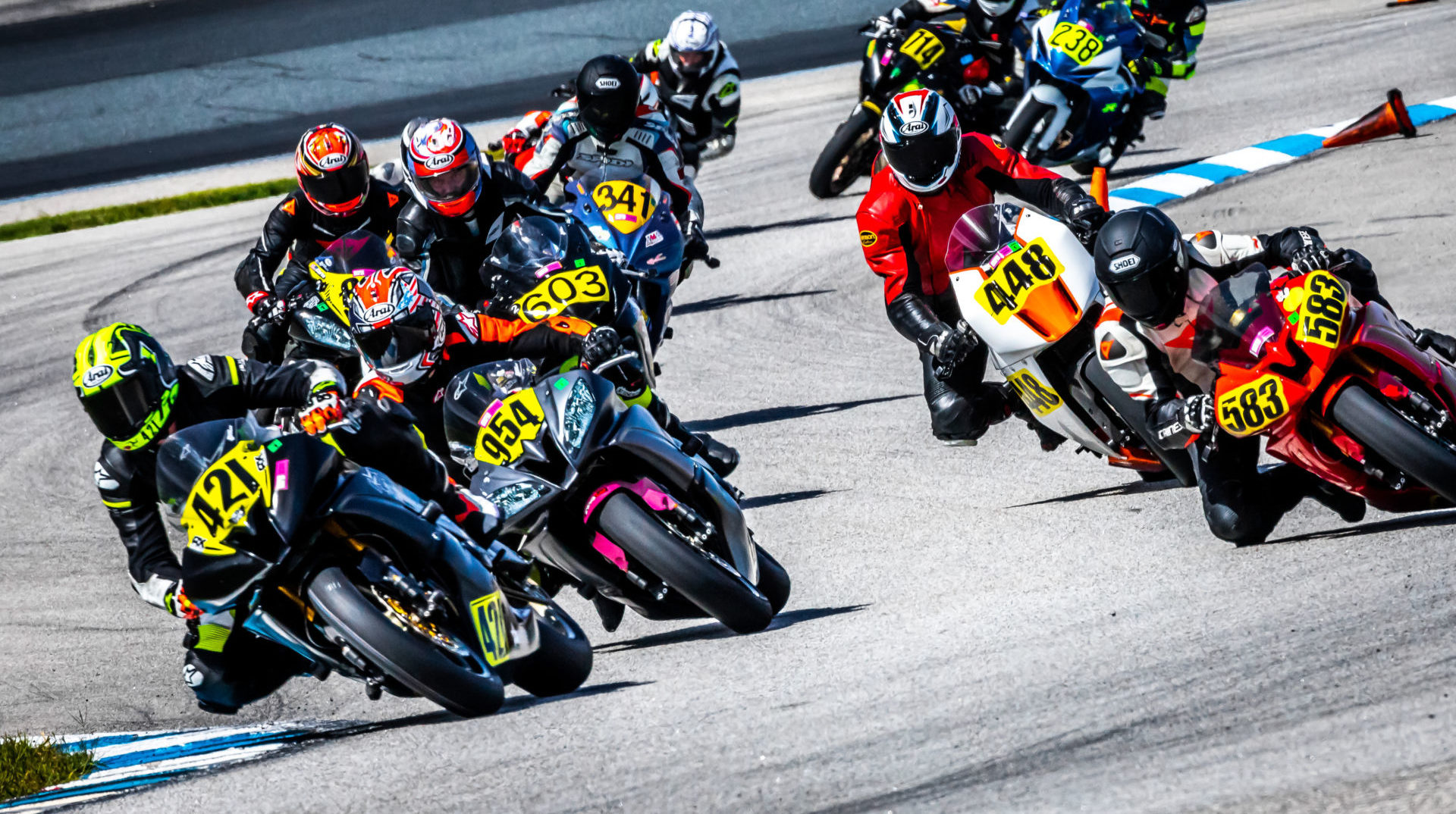 NEMRR racers in action at New Hampshire Motor Speedway. Photo courtesy NEMRR.