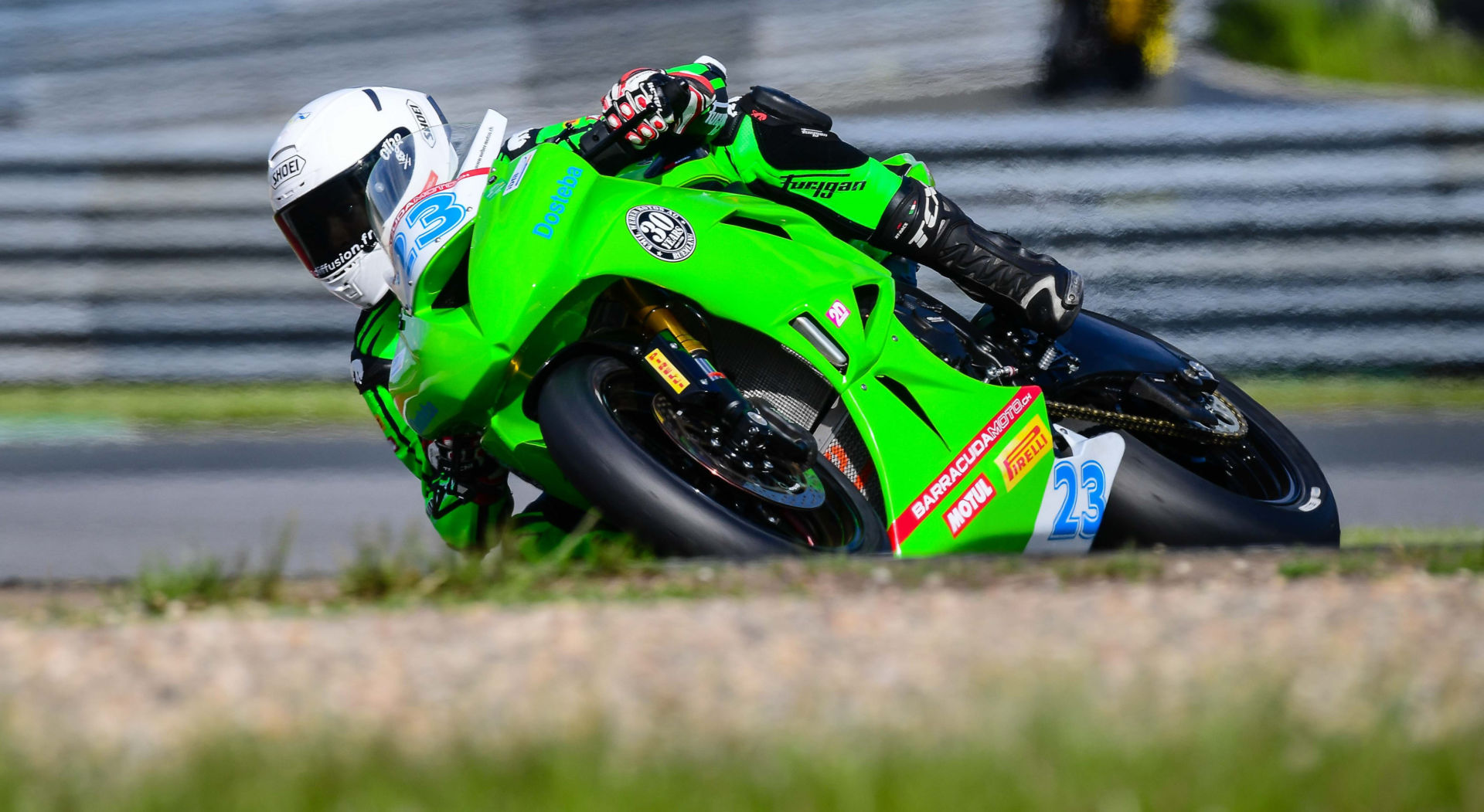 Valentin Debise (23) at Oschersleben. Photo courtesy Kawasaki Germany.